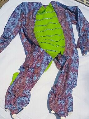 Teetot Kids Dinosaur Dress-Up Jumpsuit Costume Size Small 3/4